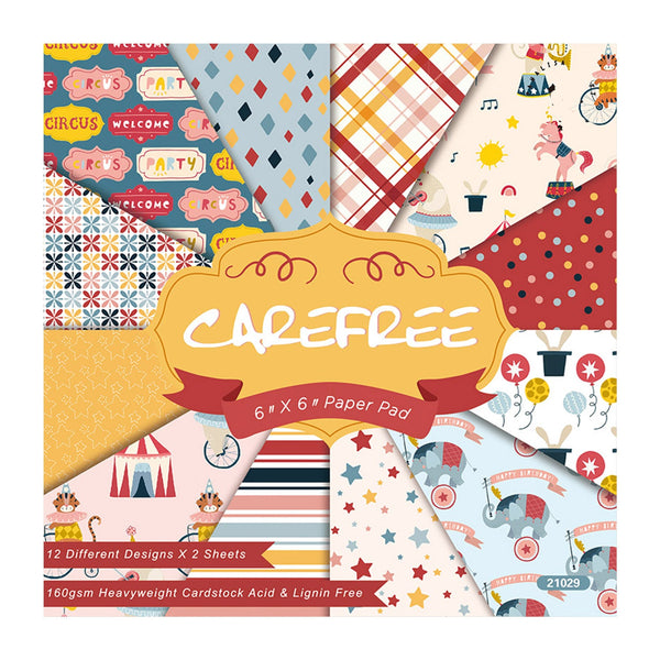 Poppy Crafts 6"x6" Paper Pack #33 - Carefree