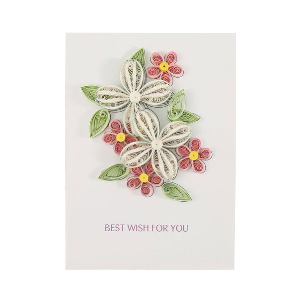 Poppy Crafts Quilling Kit - A5 Greeting Card #2 - Best Wishes For You*