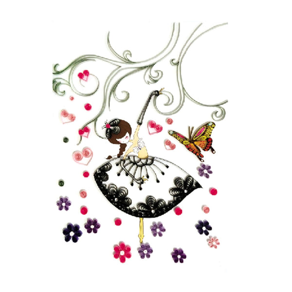 Poppy Crafts A4 Quilling Kit 27 - Botanical Ballerina*