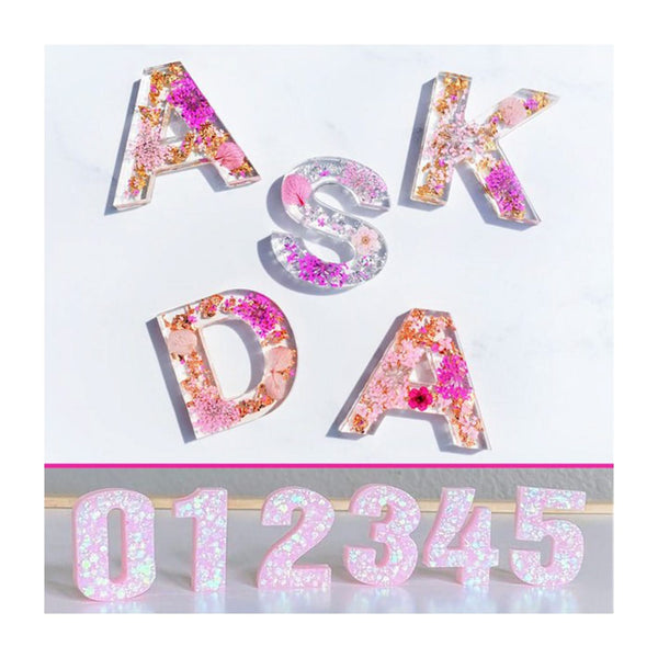 Poppy Crafts Silicone Resin Mold - Alphabet & Numbers*