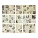 Poppy Crafts Vintage Scrap Paper - Flora 30pcs