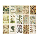 Poppy Crafts Vintage Scrap Paper - All Things Living 30pcs