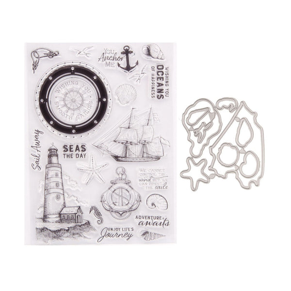 Poppy Crafts Cutting Dies & Stamp Set #36 - Set Sail