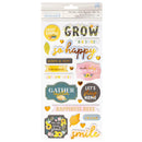 Paige Evans - Garden Shoppe Thickers Stickers 49 pack - Best Today Phrase  with Copper Foil Accents*