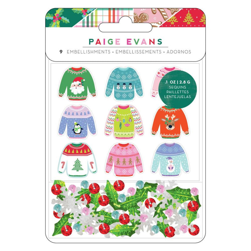 Paige Evans Sugarplum Wishes Acrylic Set 9 pack W/Sequins