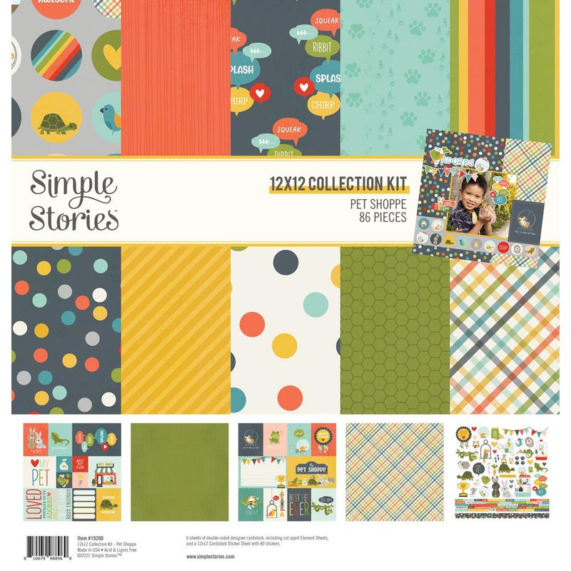 Simple Stories Collection Kit 12"x 12" - Pet Shoppe*