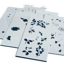Pinkfresh Studio Slimline Stencils 4"X9" 6 pack - Dahlia Layering*