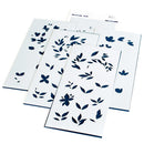 Pinkfresh Studio Stencils 4"x 9" 5 pack -  Enchanting Flora Layering*