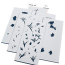 Pinkfresh Studio Stencils 4"X9" 6pack  Tuberose Layering