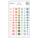 Pinkfresh Enamel Dot Stickers 84 pack Lovely Blooms