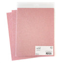 Pinkfresh Studio Essentials Glitter Cardstock 8.5"X11" 6/Pkg - Blush*