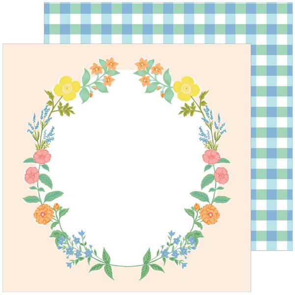 Pinkfresh Studio - Flower Market Double-Sided Cardstock 12"x 12" - Picnic*