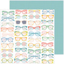 Pinkfresh Studio - Flower Market Double-Sided Cardstock 12"x 12" - Glasses*
