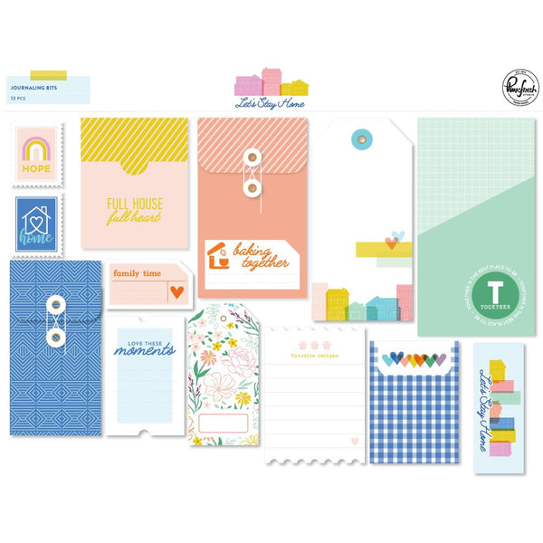 PinkFresh - Let's Stay Home Journaling Bits 13 pack*