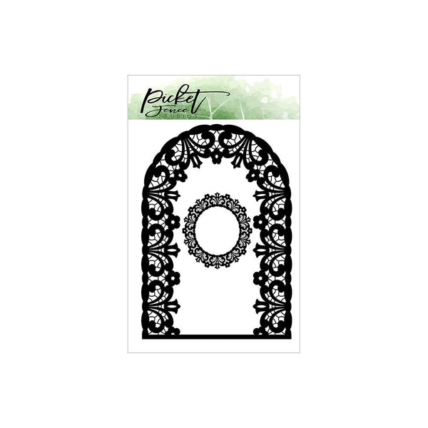 Picket Fence Studios Steel Dies - Lattice Arch Cover Plate - A2*