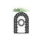 Picket Fence Studios Steel Dies - Lattice Arch Cover Plate - A2*