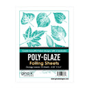 Gina K Designs Poly-Glaze Foiling Sheets 10/Pkg - Grungy Leaves