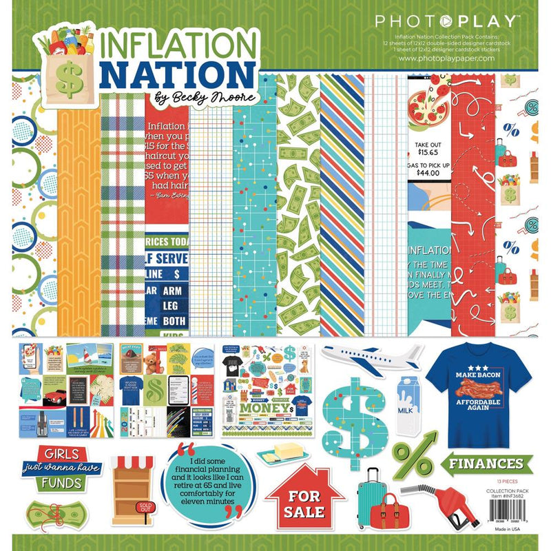 PhotoPlay Collection Pack 12"x 12" - Inflation Nation*