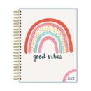 Paper House 12-Month Dated Planner 8.5"X9.75" Boho Rainbow, Jan 2022-Dec 2022*