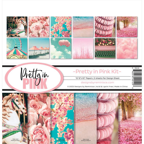 Reminisce Collection Kit 12"X12" Pretty In Pink*