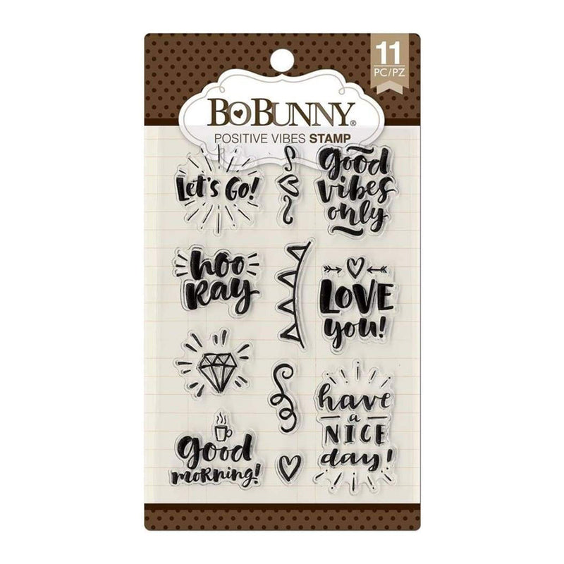 BoBunny Clear Stamps - Positive Vibes