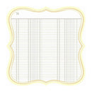 Jenni Bowlin - 12" x 12" Die-Cut Single Sheet Paper - Vintage Victoria Label*
