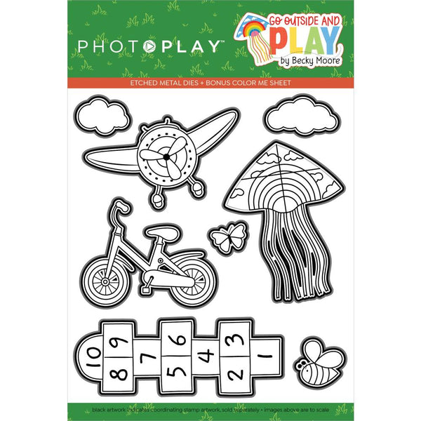 PhotoPlay Etched Dies - Go Outside And Play*