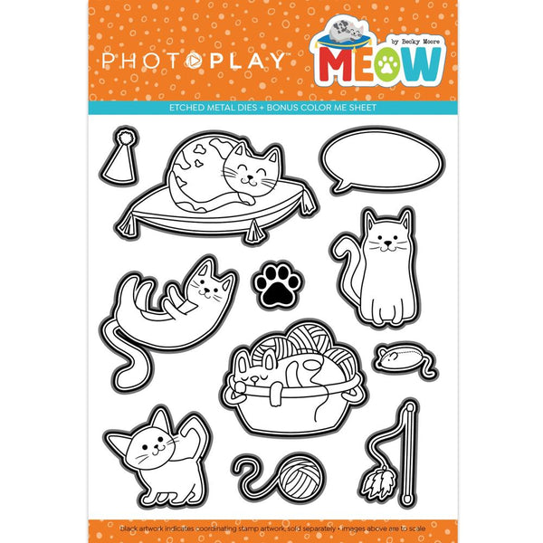 PhotoPlay Etched Dies - Meow*