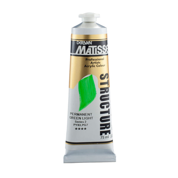 Matisse Structure Paint 75mL - Permanent Green Light