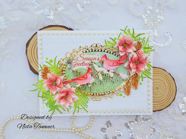 Heartfelt Creations Cut & Emboss Dies - Snowy Pines Cabin*