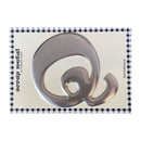Pressed Petals - Letter Q - Large - Silver*