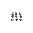 Eyelet Outlet Shape Brads 12/Pkg - Acorn/Squirrel*