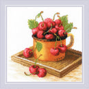 RIOLIS Counted Cross Stitch Kit 7.75"X7.75" Ripe Cherry (14 Count)*
