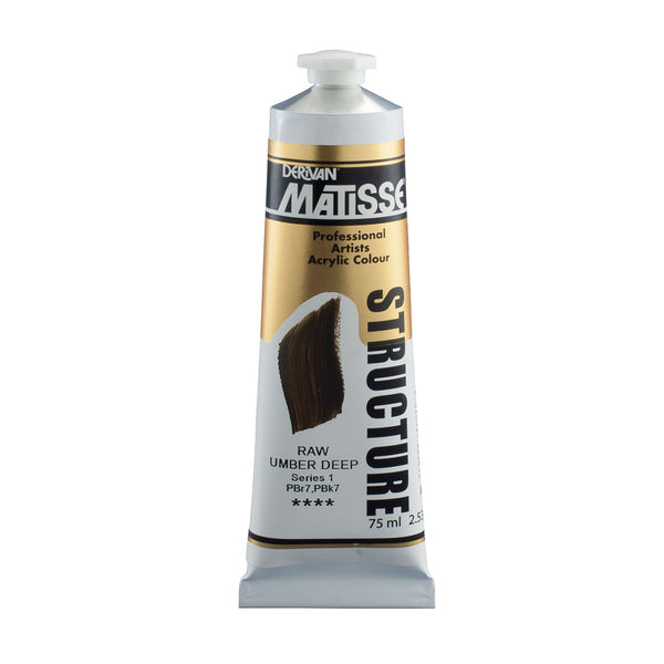 Matisse Structure Paint 75mL - Raw Umber Deep*