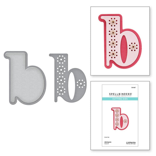 Spellbinders Etched Dies - Stitched Alphabet B*