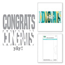 Spellbinders Etched Dies - Congrats - Be Bold Colour Block*