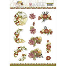Find It Trading Precious Marieke Punchout Sheet - Flowers & Strawberries, Flowers & Fruits*