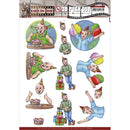 Find It Trading Yvonne Creations Punchout Sheet - Party, Big Guys Back In Time Collection*