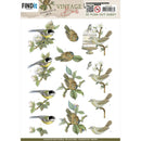 Find It Trading Jeanine's Art 3D Push Out Sheet Birdcage, Vintage Birds