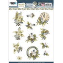 Find It Trading Precious Marieke Punchout Sheet Blue Clock, Christmas Blues*