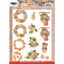 Find It Trading Jeanine's Art 3D Push Out Sheet Orange Fruit, Wooden Christmas*