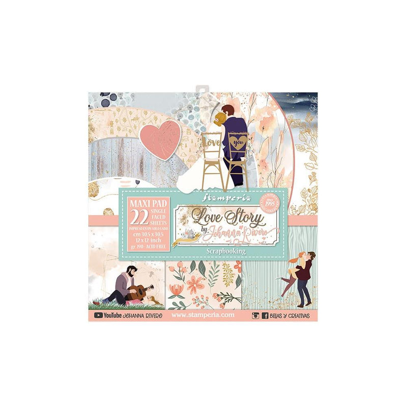 Stamperia Romantic Our Way Paper Pad 12x12