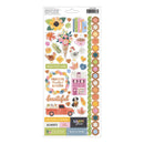 Paige Evans - Garden Shoppe Stickers 6"x 12" Sheet 98 Pack - Accents & Phrases  with Copper Foil Accents*