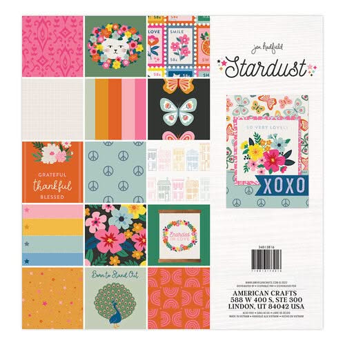 Jen Hadfield Stardust Single-Sided Paper Pad 12"X12" 48 pack*