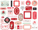 Carta Bella Cardstock Ephemera 33 pack - Icons, My Valentine