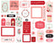 Carta Bella Cardstock Ephemera 33 pack - Frames & Tags, My Valentine*