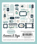Carta Bella - Cardstock Ephemera 33 pack Frames & Tags - Snow Much Fun*