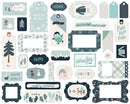Carta Bella - Cardstock Ephemera 33 pack Frames & Tags - Snow Much Fun*