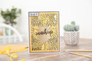 Nature's Garden Sunflower Luxury Linen Card 8.5"x 11" 24 pack*