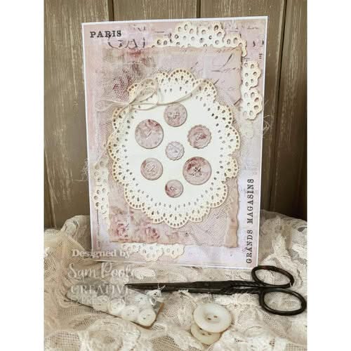 Creative Expressions Craft Dies By Sam Poole - Shabby Basics - Lace Doily Penelope*
